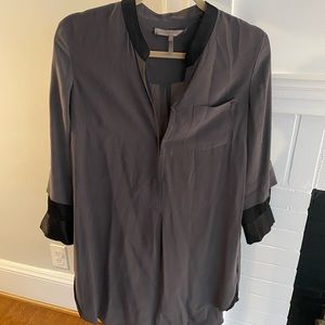 Halston Heritage Tunic Grey/Blouse Size XS